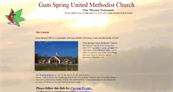 Desktop Screenshot of gumspringumc.org
