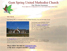 Tablet Screenshot of gumspringumc.org